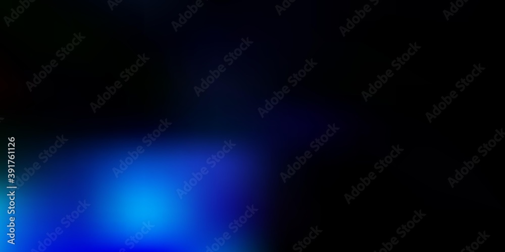 Obraz premium Dark blue, green vector blur drawing.