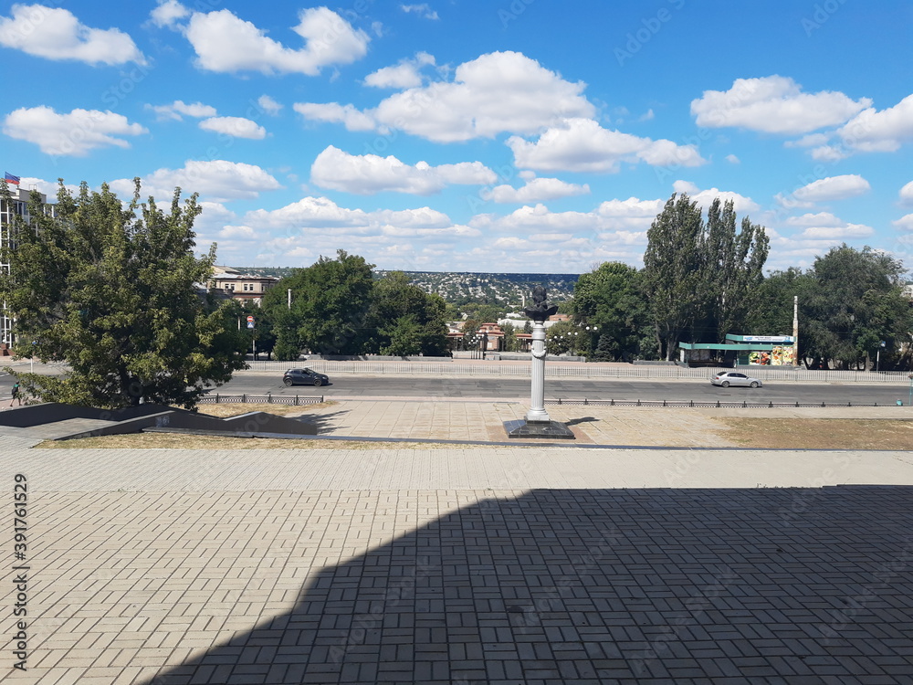 Fototapeta premium TV tower in the city