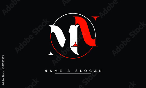 MN, NM, M, N  Abstract Letters Logo Monogram