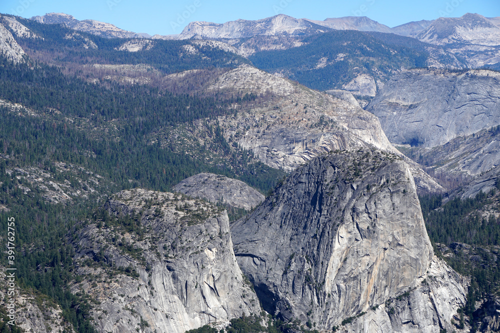 Nature Landscape view of Half Dome Yosemite rock - is beautiful white grey rock seen from Glacier Point at Yosemite National Park Wawona Rd, California, USA - Travel park and outdoor Nature Landscape view of Half Dome Yosemite rock - is beautiful white grey rock seen from Glacier Point at Yosemite National Park Wawona Rd, California, USA - Travel park and outdoor