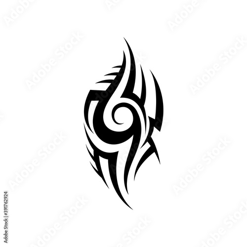 tribal pattern tattoo vector art design,tattoo tribal abstract sleeve, sketch art design isolated on white background,Simple logo.