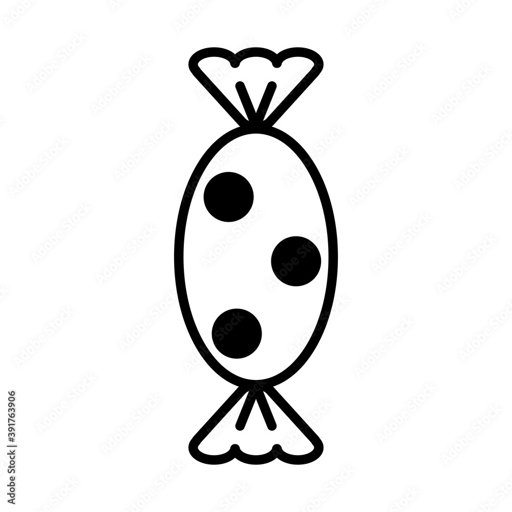 Fototapeta premium Candy icon image. Delicious, vintage.