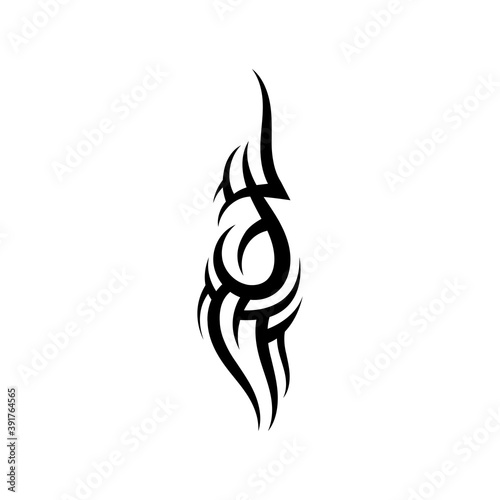 tribal pattern tattoo vector art design,tattoo tribal abstract sleeve, sketch art design isolated on white background,Simple logo.