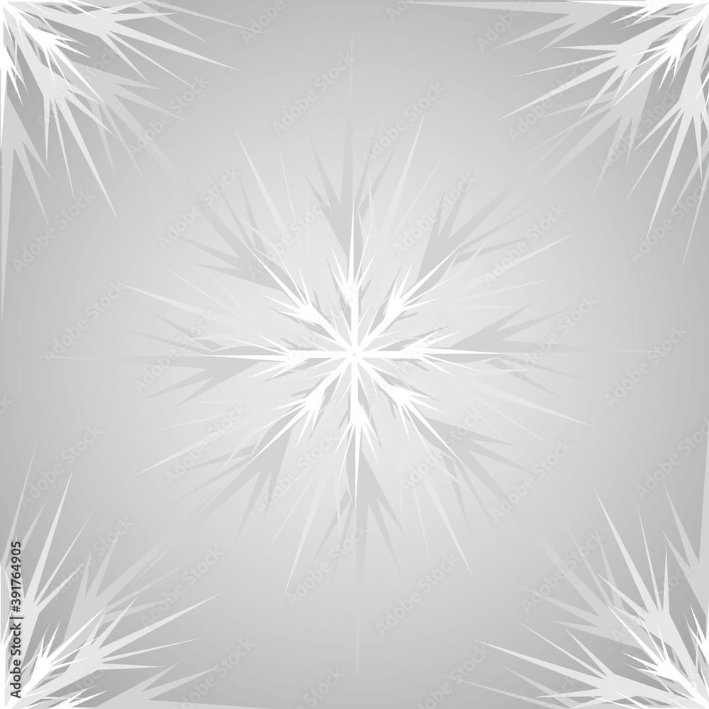 Fototapeta premium vector, isolated, beautiful winter pattern on gray background