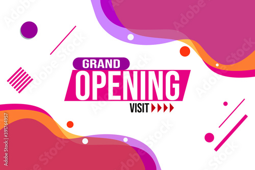 grand opening banner and poster vector 
