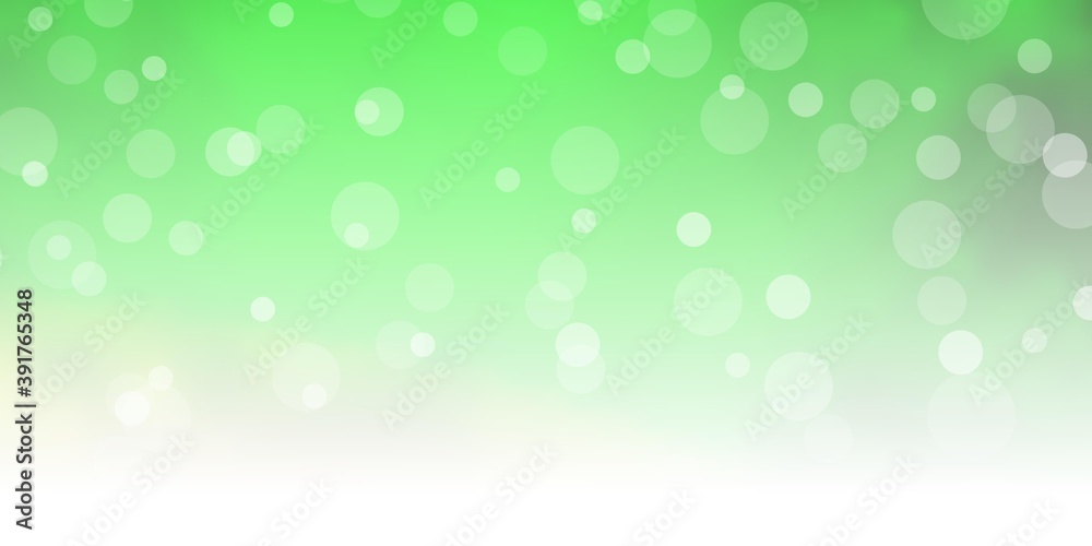 Light Green, Red vector texture with circles.
