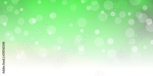Light Green, Red vector texture with circles.