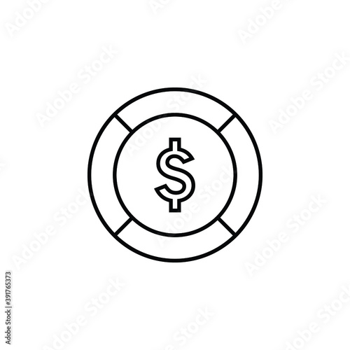 dollar money icon