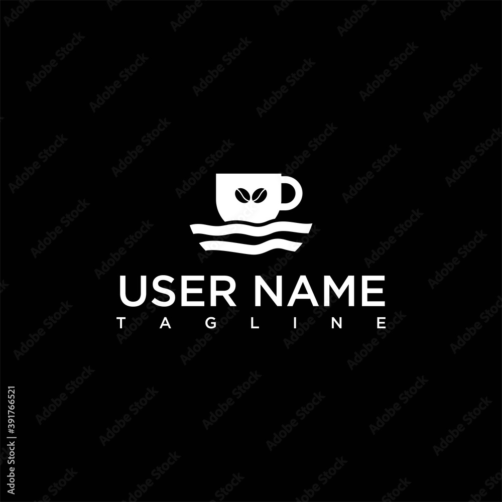 coffee  logo template design vector image , cup logo design vector image