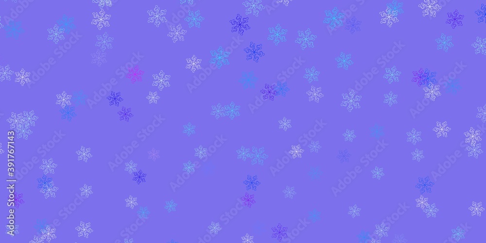 Light pink, blue vector doodle texture with flowers. Light pink, blue vector doodle texture with flowers.