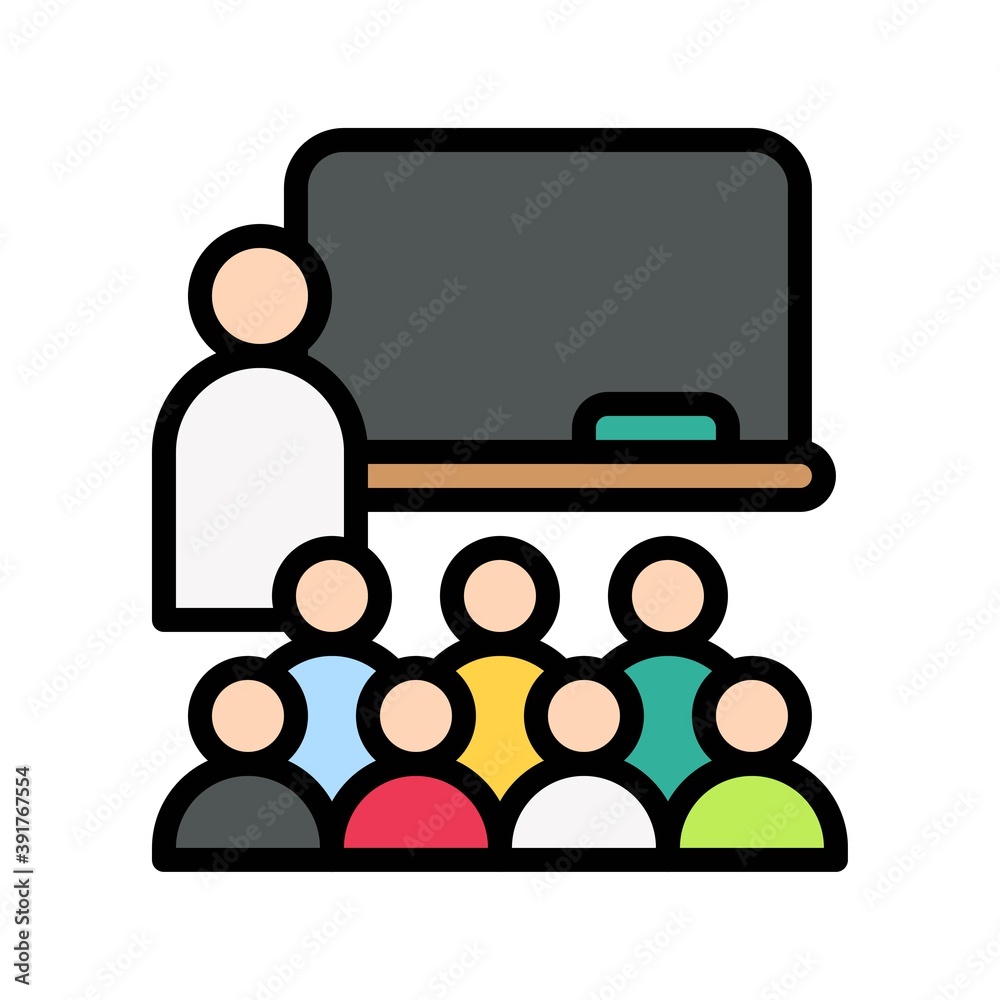 high school related teacher with students and black board vectors with editable stroke, high school related teacher with students and black board vectors with editable stroke,