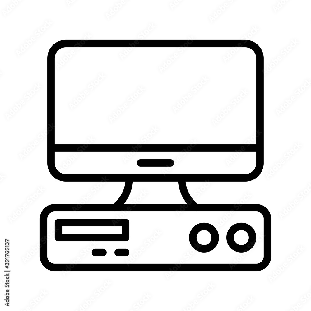 high school related computer with screen and buttons vectors in lineal style, high school related computer with screen and buttons vectors in lineal style,