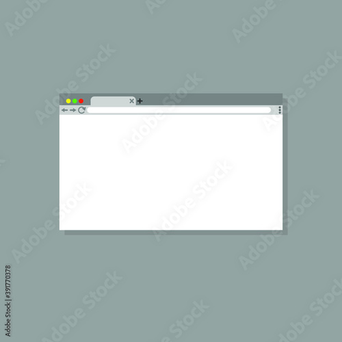 browser window icon in style flat © Misha