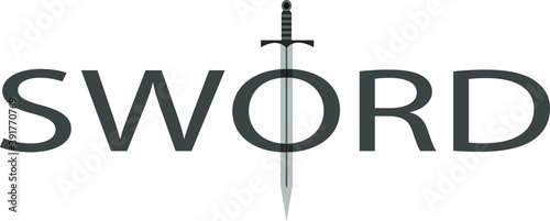 Sword in stye flat