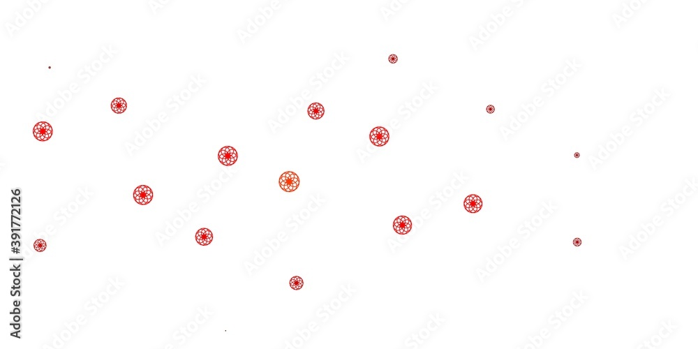 Light Orange vector texture with disks.