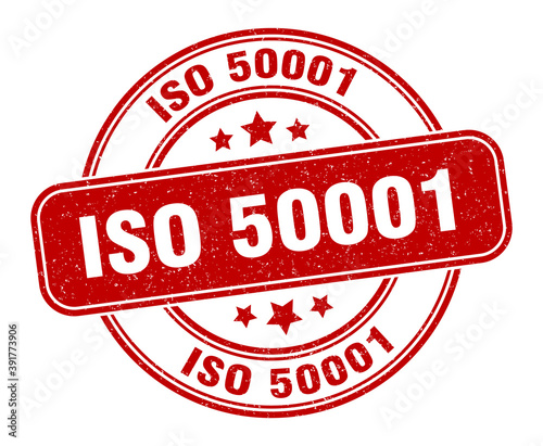 iso 50001 stamp. iso 50001 label. round grunge sign