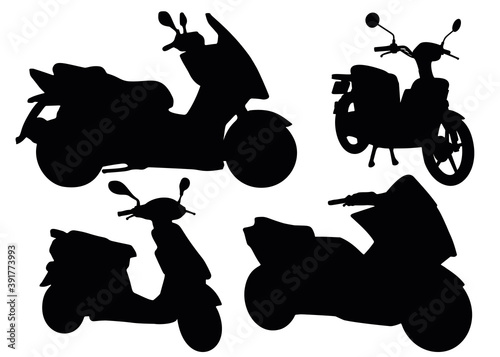 Mopeds in a set. Mototechnics.