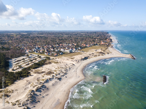 Liseleje Beach in North Zealand, Denmark
