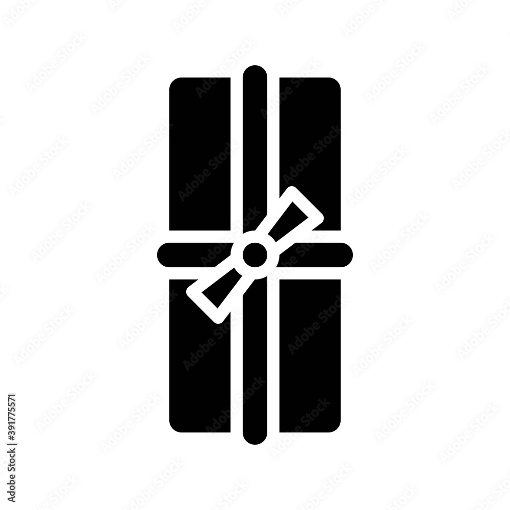 dia de los or muertos related muertos tamale with ribbon vector in solid design,