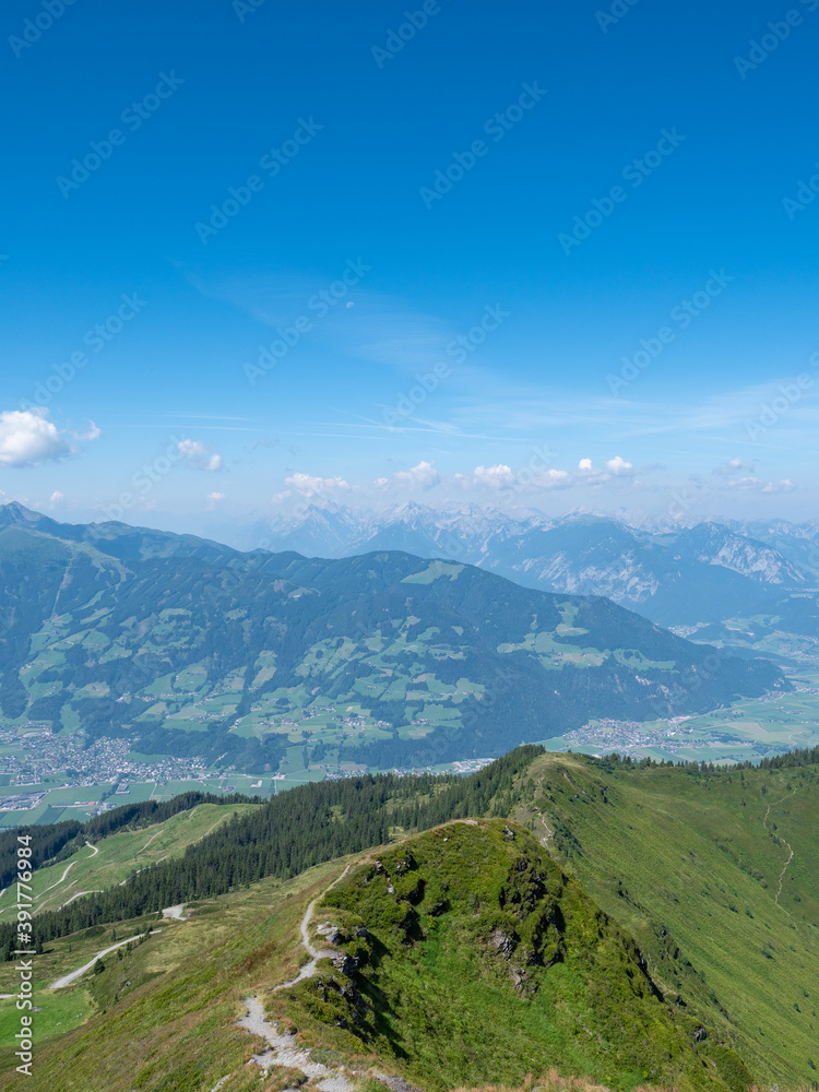 Landscape panorama in Tyrol, Austria