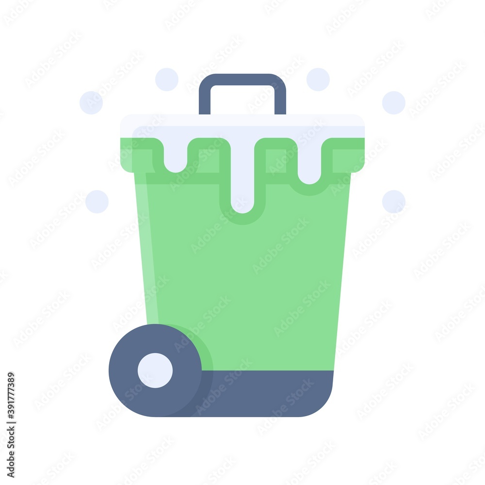 snow town in winter related basket bin with tire and ice vectors in flat style, snow town in winter related basket bin with tire and ice vectors in flat style,