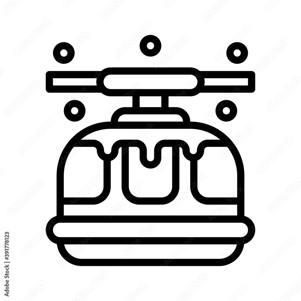 snow town in winter related cable car cabin with wire and ice vectors in lineal style, snow town in winter related cable car cabin with wire and ice vectors in lineal style,