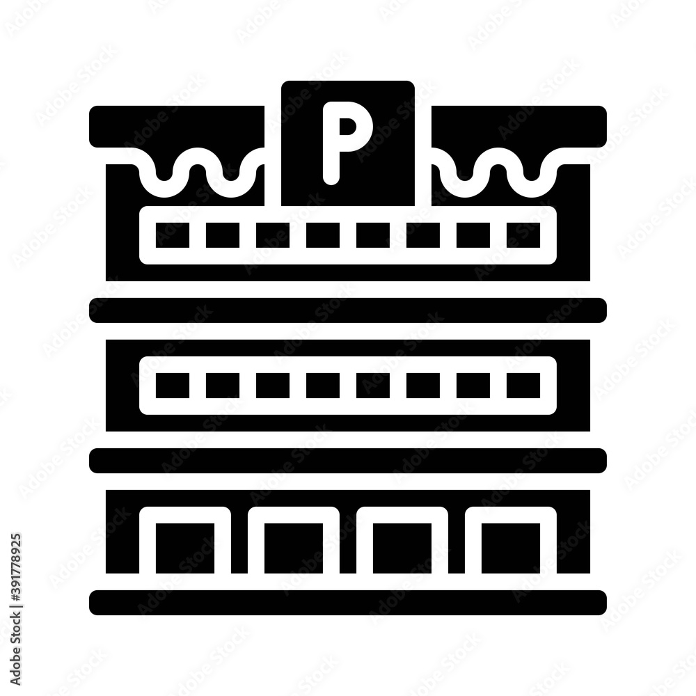 snow town in winter related bank building with ice and windows vectors in solid design,