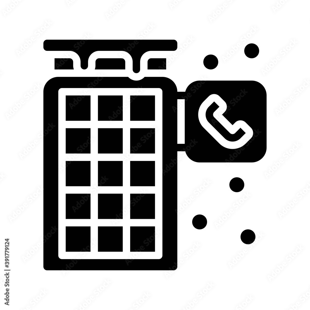snow town in winter related payphone with board and ice vectors in solid design,