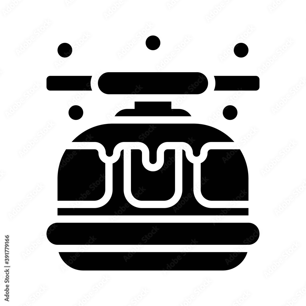 snow town in winter related cable car cabin with wire and ice vectors in solid design,