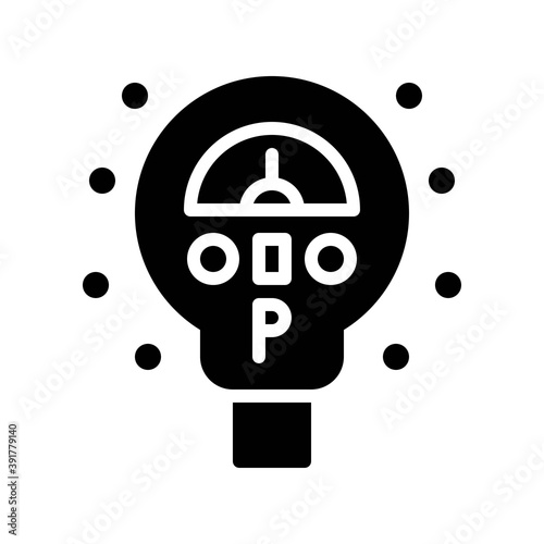 snow town in winter related parking meter with lights and ice vectors in solid design,