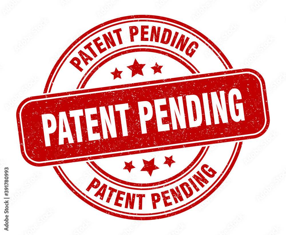 patent pending stamp. patent pending label. round grunge sign