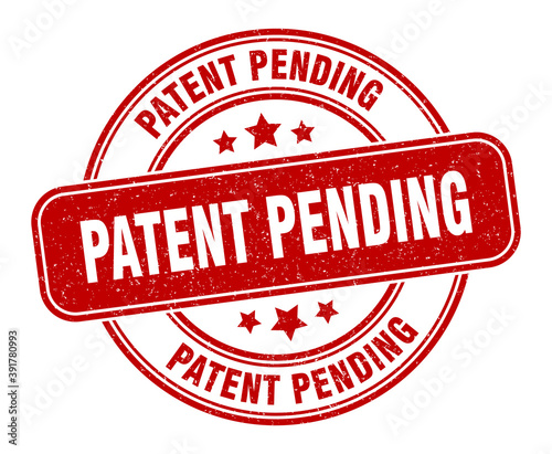patent pending stamp. patent pending label. round grunge sign