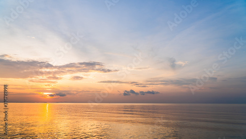 sunset sky over sea in the evening © Nature Peaceful 