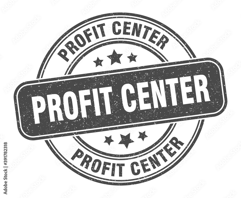 Fototapeta premium profit center stamp. profit center label. round grunge sign
