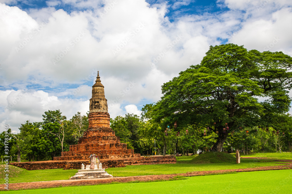 Phra That YaKoo Temple, The old pagoda in Kalasin province, Thailand.