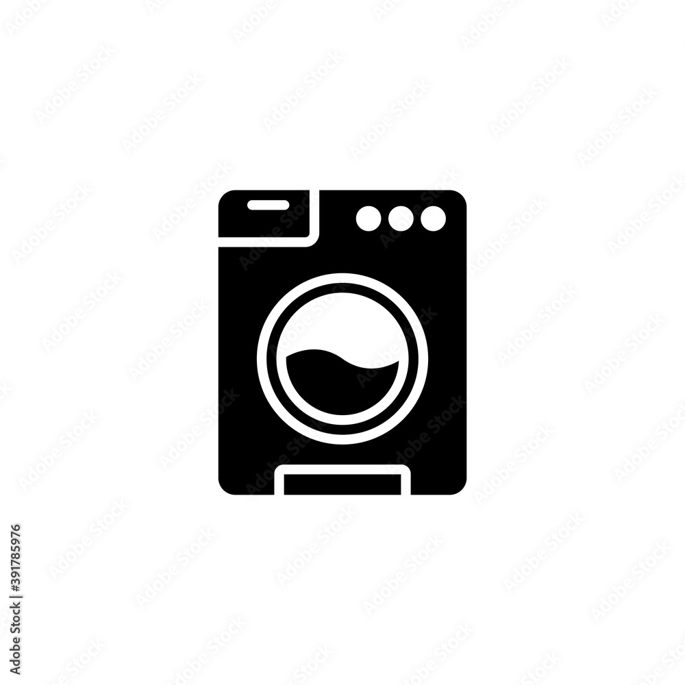 washing machine icon, vector, design trendy