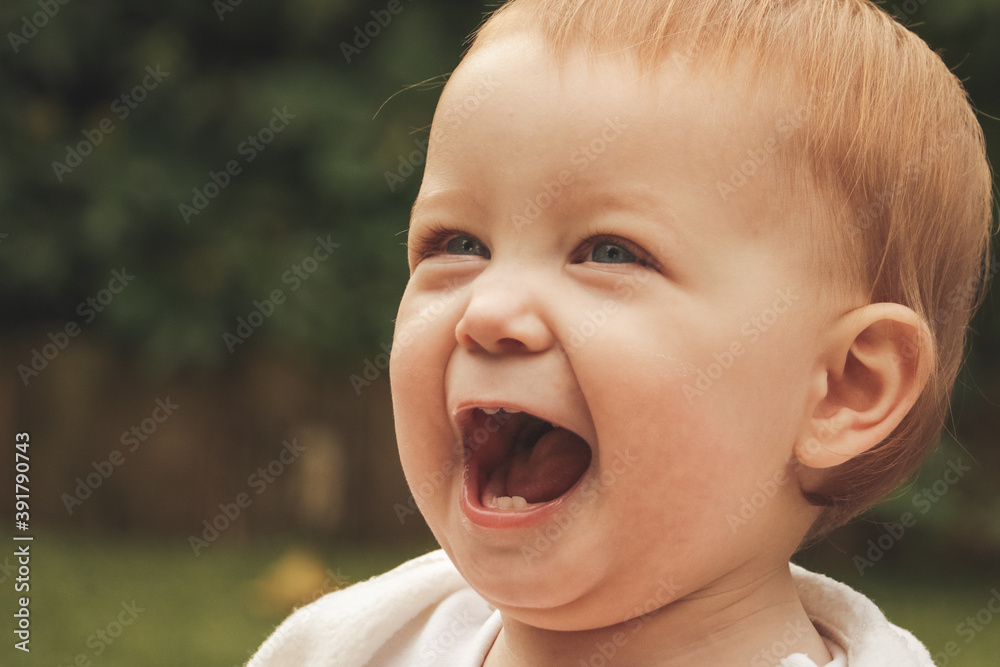 Happy baby girl 7