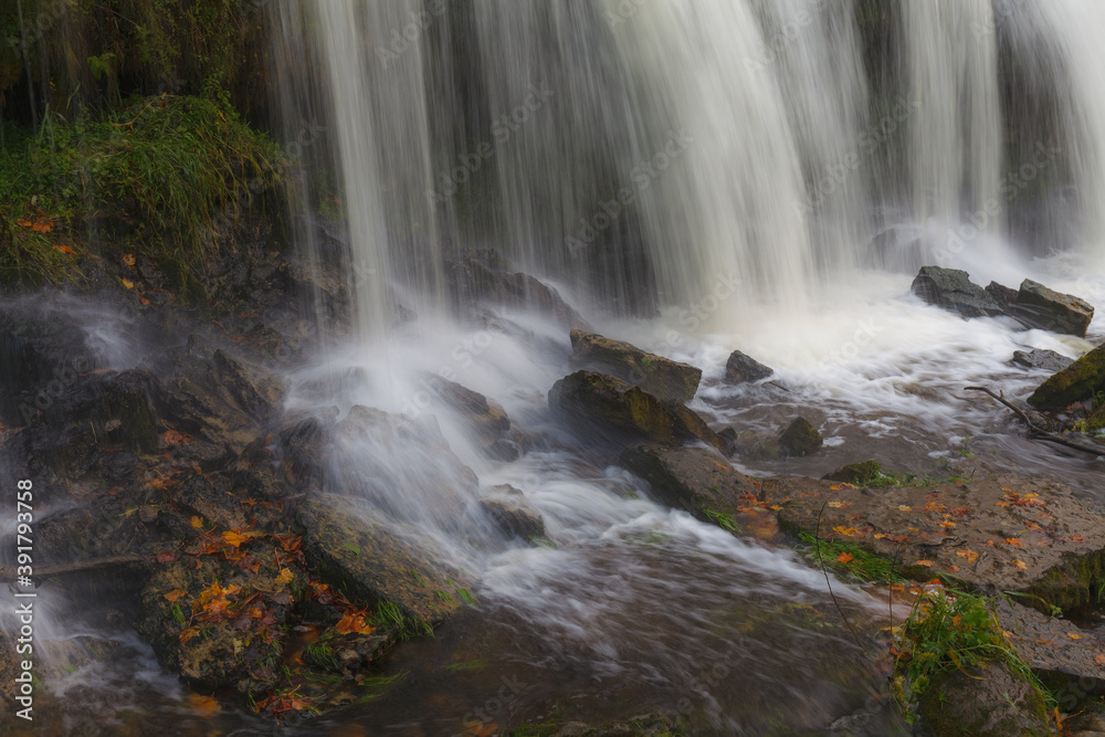 Fototapeta premium Keila waterfall, one of the most famous in Estonia