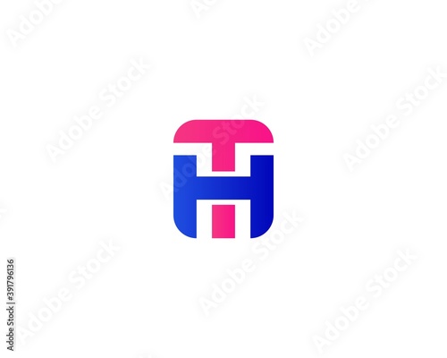 HT TH LETTER LOGO DESIGN VECTOR TEMPLATE. HT TH LOGO DESIGN.