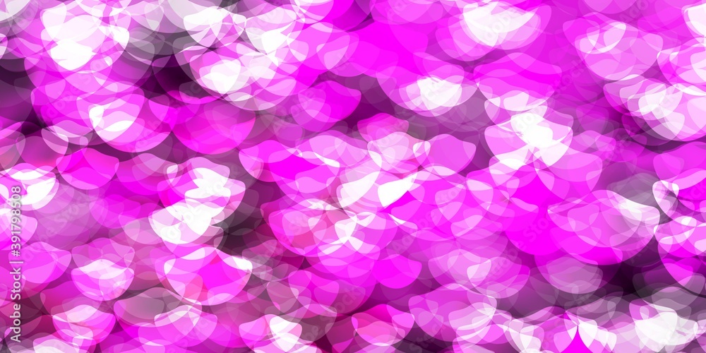Obraz premium Dark Pink vector template with circles.