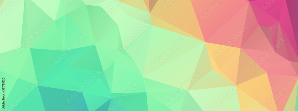 Fototapeta premium Abstract Color Polygon Background Design, Abstract Geometric Origami Style With Gradient. Presentation,Website, Backdrop, Cover,Banner,Pattern Template