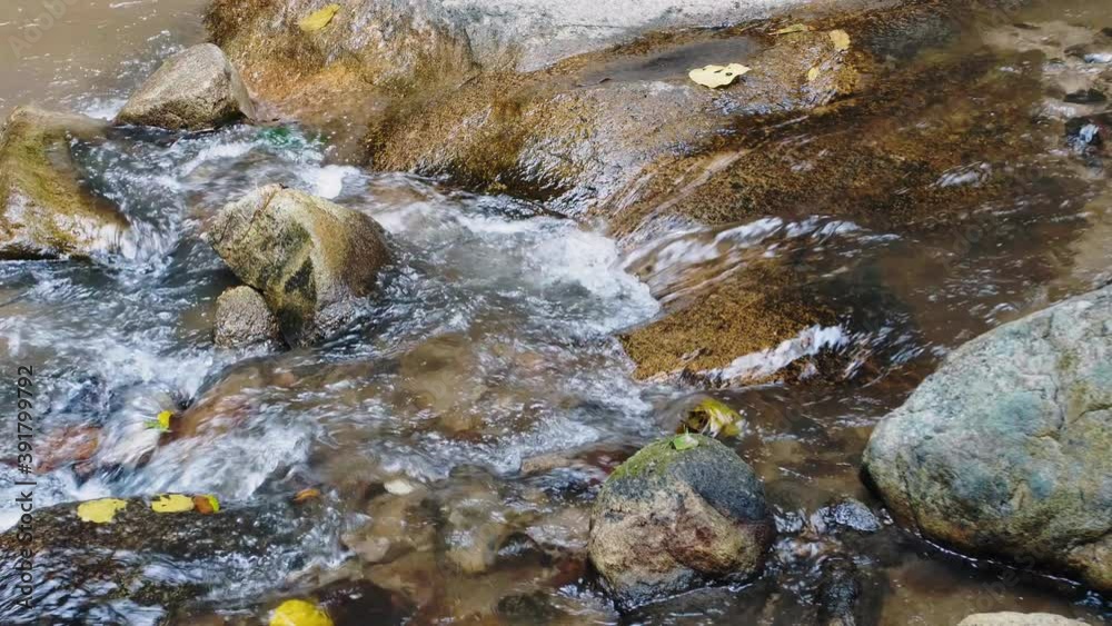Small waterfall from the river in the mountains. Nature and ecology. Small waterfall from the river in the mountains. Nature and ecology.