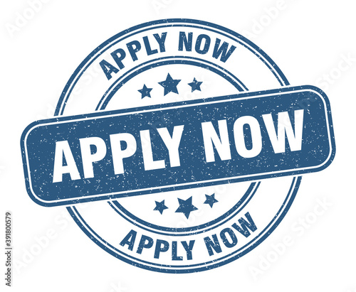 apply now stamp. apply now label. round grunge sign