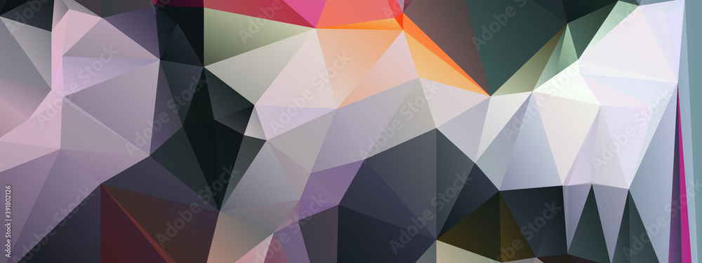 Fototapeta premium Abstract Color Polygon Background Design, Abstract Geometric Origami Style With Gradient. Presentation,Website, Backdrop, Cover,Banner,Pattern Template