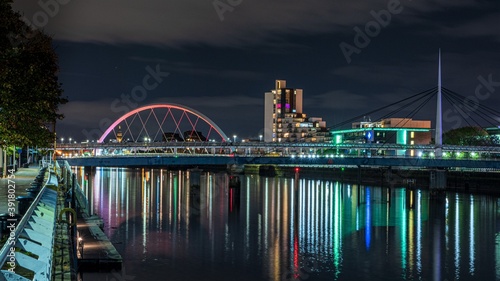Glasgow at night