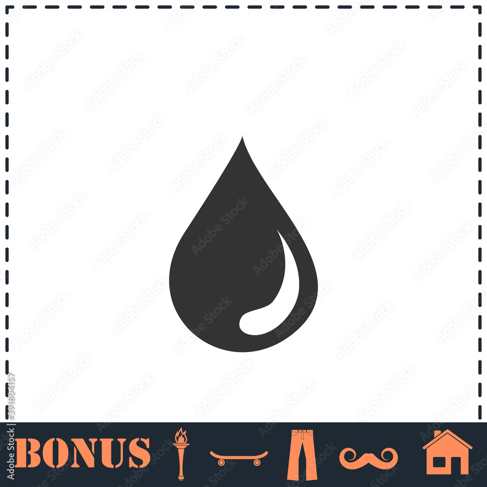 Drop icon flat