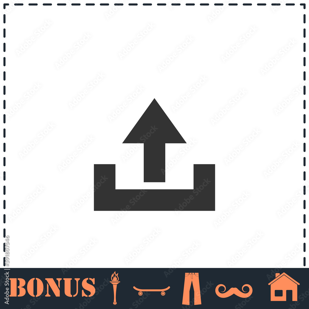 Upload icon flat Upload icon flat