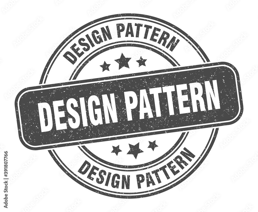 Fototapeta premium design pattern stamp. design pattern label. round grunge sign