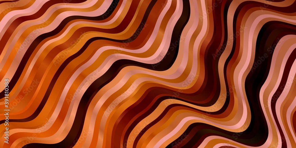 Light Orange vector background with bent lines. Light Orange vector background with bent lines.