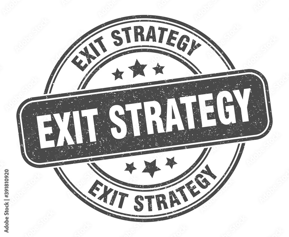 exit strategy stamp. exit strategy label. round grunge sign exit strategy stamp. exit strategy label. round grunge sign